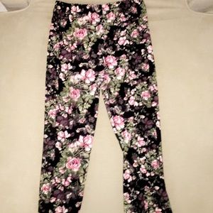 Flower leggings mid-calf